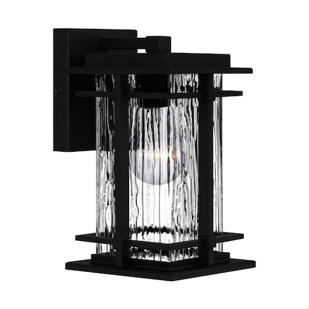 Quoizel McAlister 1-Light Earth Black Outdoor Wall Lantern MCL8405EK